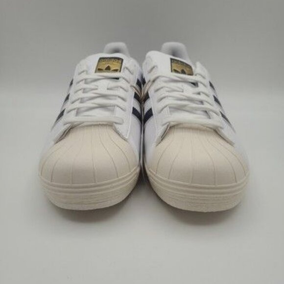 Adidas Superstar Men’s Size 11.5 Cloud White Navy Off White Golf Shoes ID5003 - Picture 3 of 10